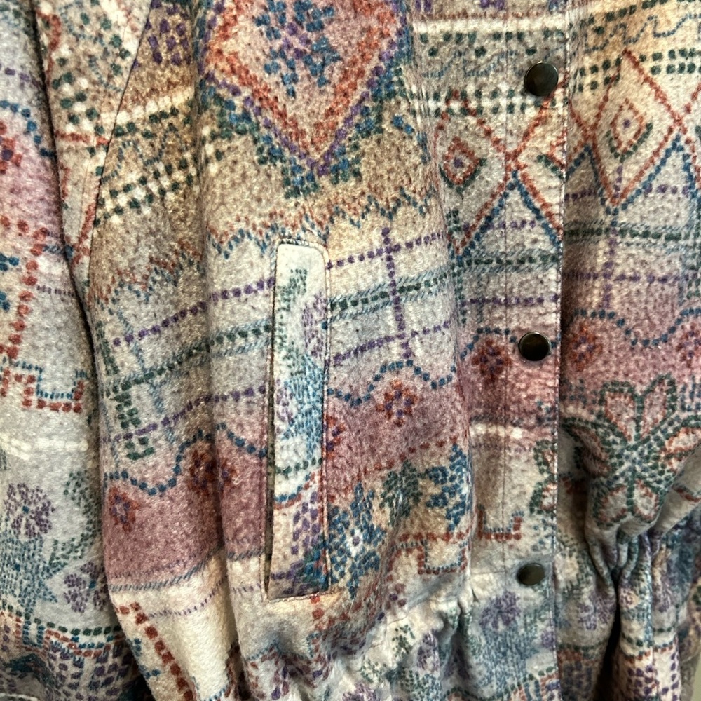 Vintage 90s Reversible Patterned Windbreaker Jack… - image 7
